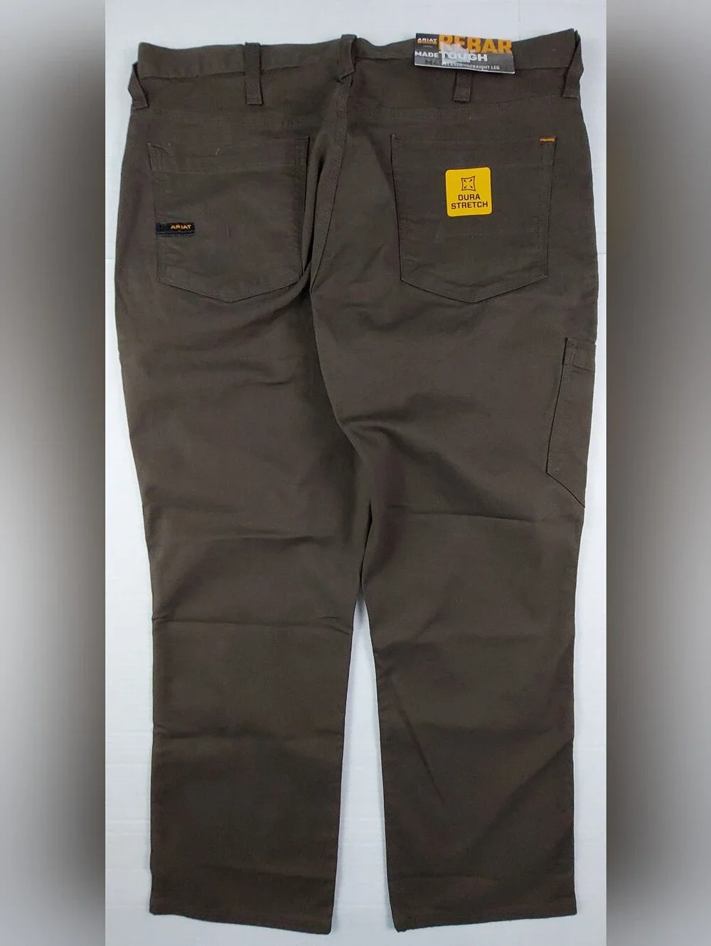 Ariat Rebar M4 DuraStretch Pant Mens 38x30 (39x30) Relaxed Straight Brown NWT